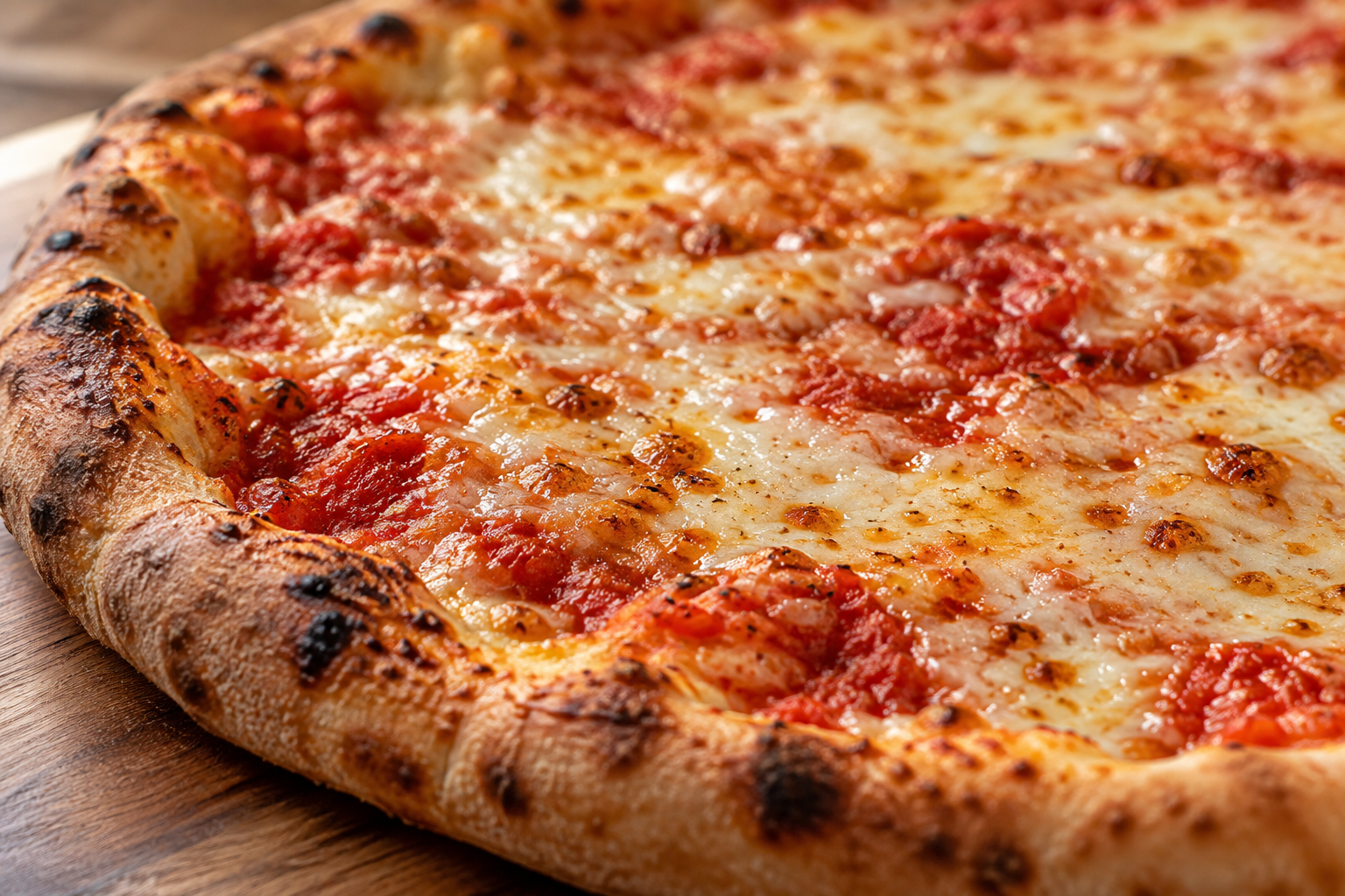 AI-generated preview image: close-up of pizza texture for Bravo Pizza