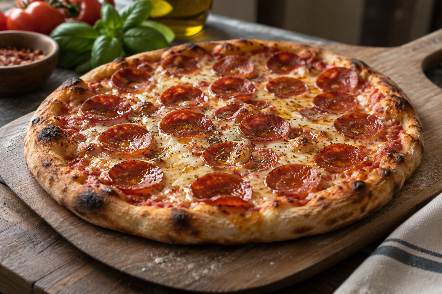 AI-generated preview image: pizza photograph for PizzaLab- Burgers•Pizza•Wings
