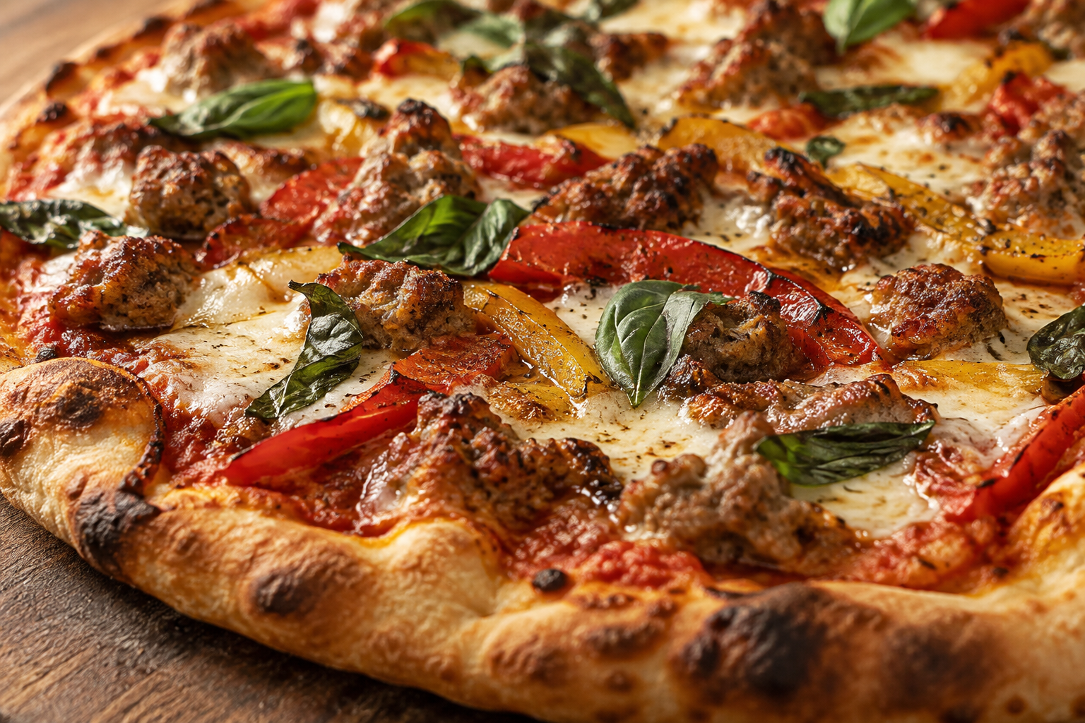 AI-generated preview image: close-up of pizza texture for Birtchy's Joint