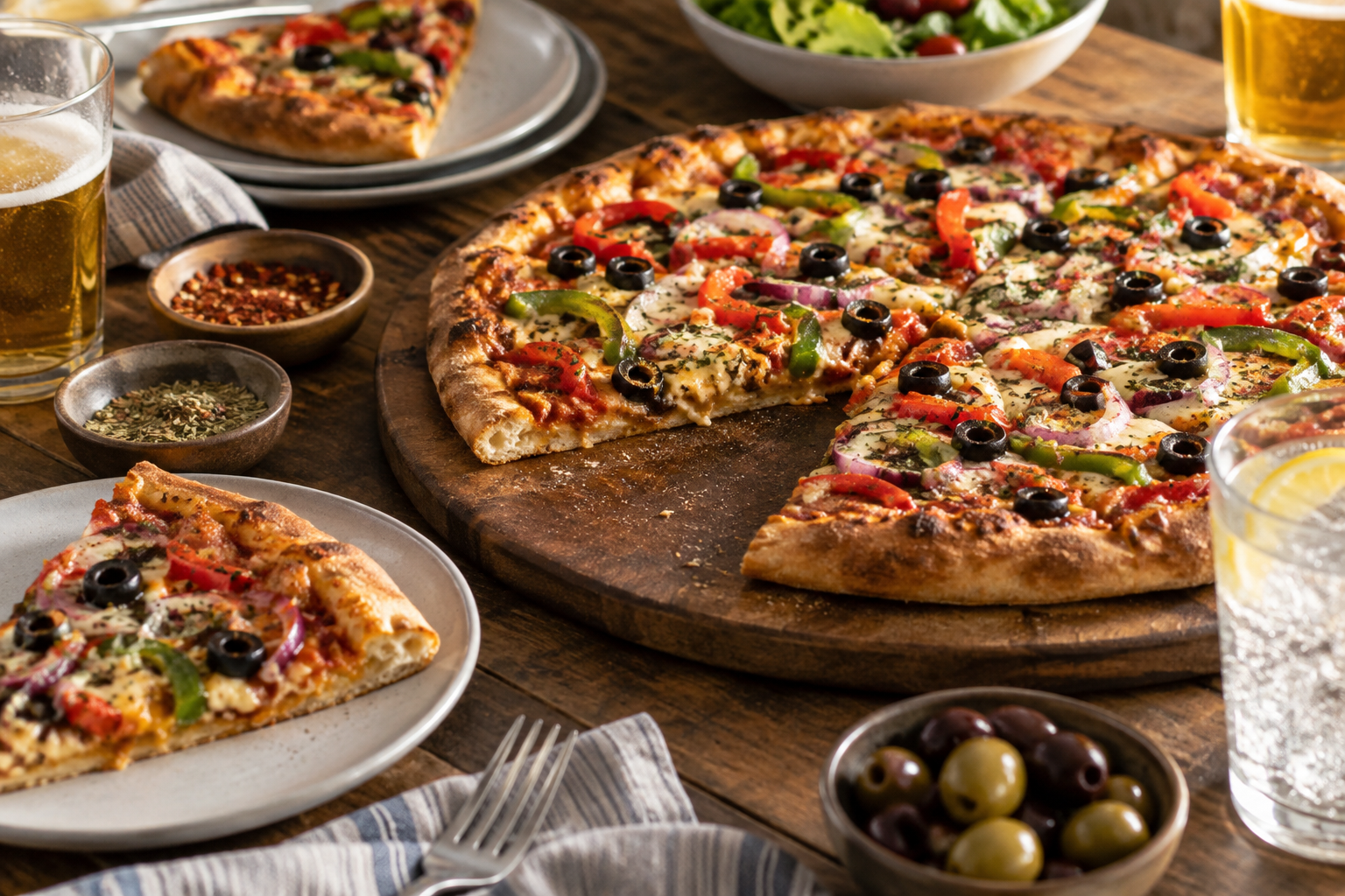 AI-generated preview image: pizza served at a table for Codino