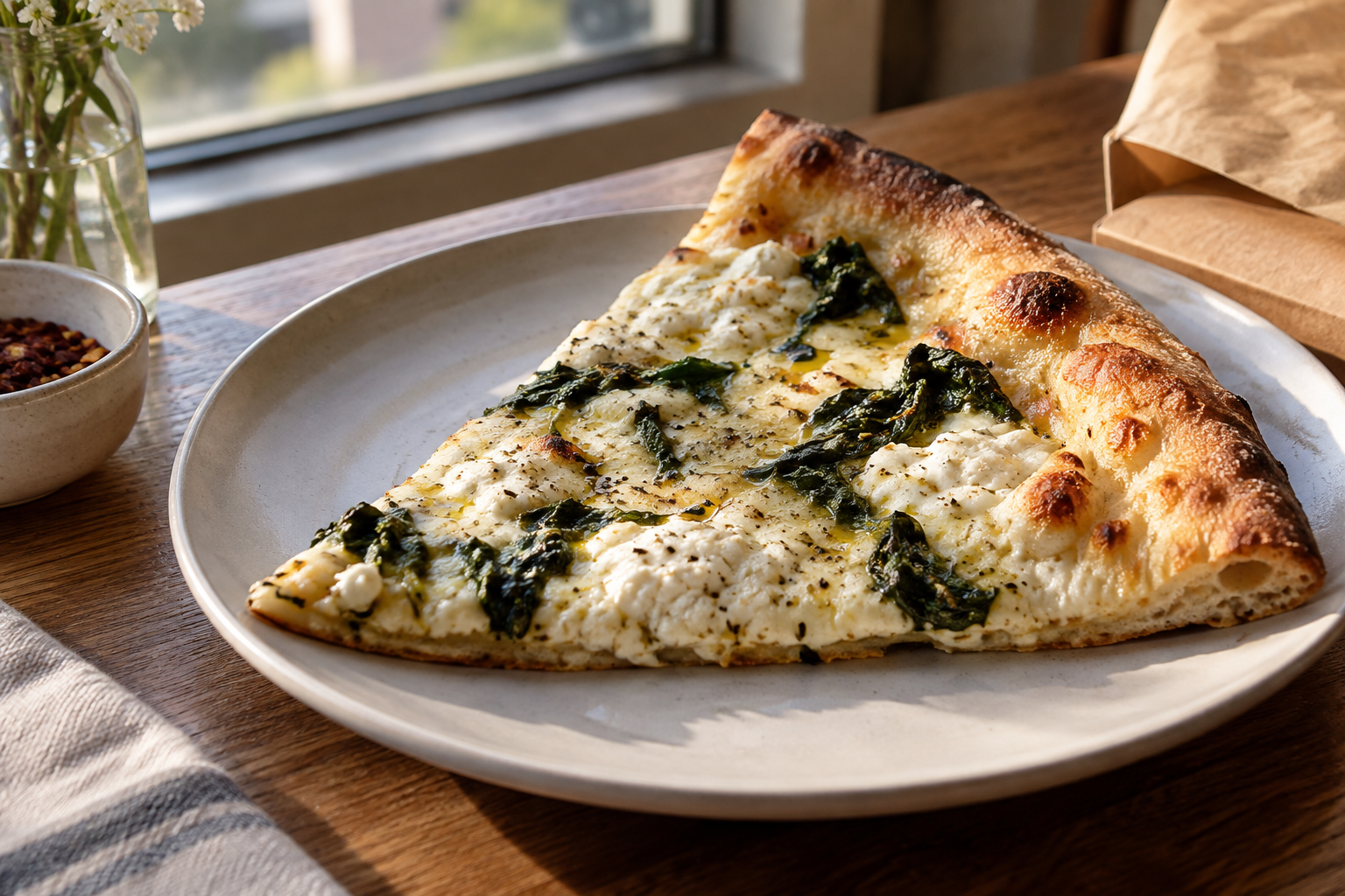 AI-generated preview image: pizza served at a table for Joe's Pizza