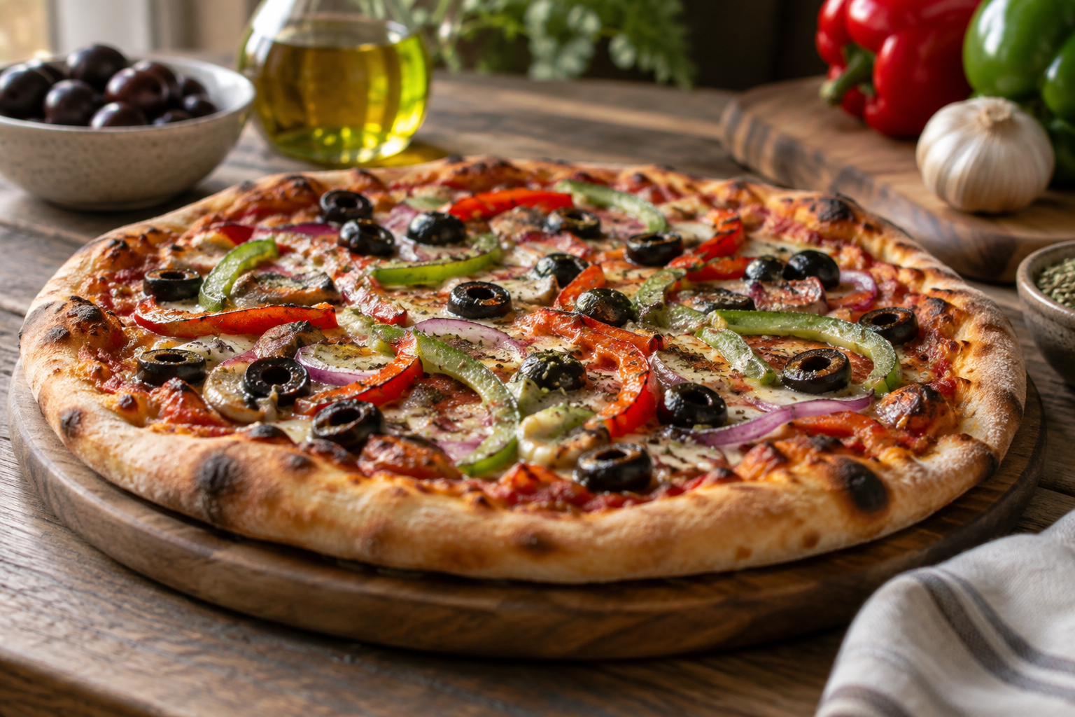 AI-generated preview image: pizza photograph for Romano Pizza
