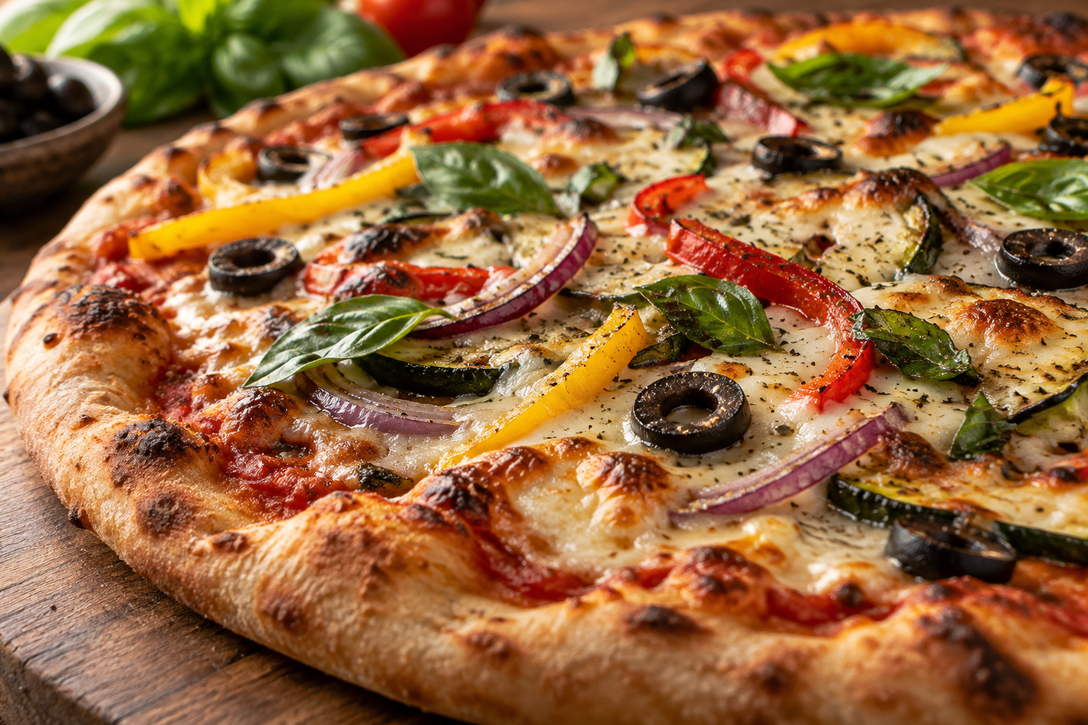 AI-generated preview image: close-up of pizza texture for Rrapi's of Arthur Ave Pizza