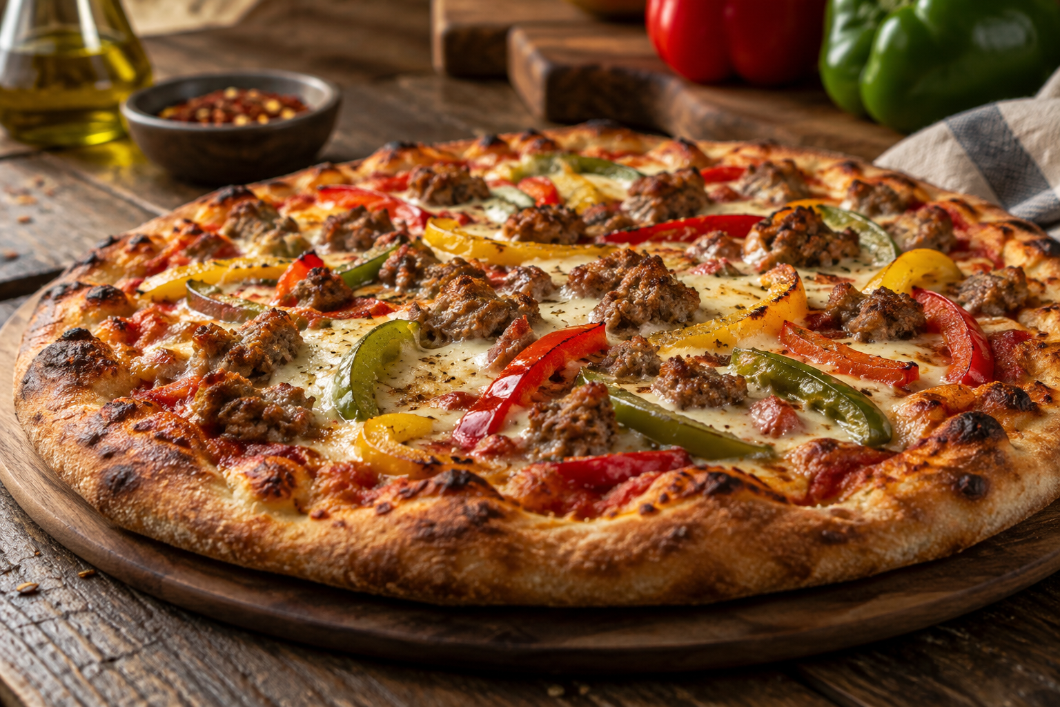 AI-generated preview image: pizza photograph for Abitino’s Pizza Financial District