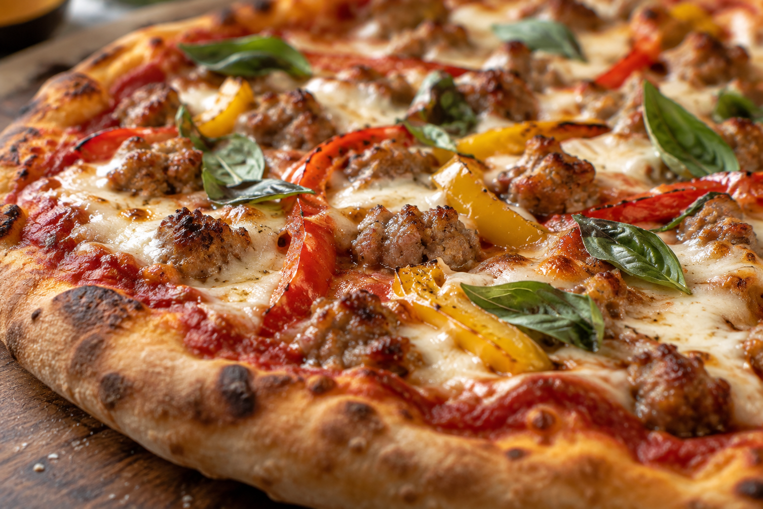 AI-generated preview image: close-up of pizza texture for Perfect Pizza