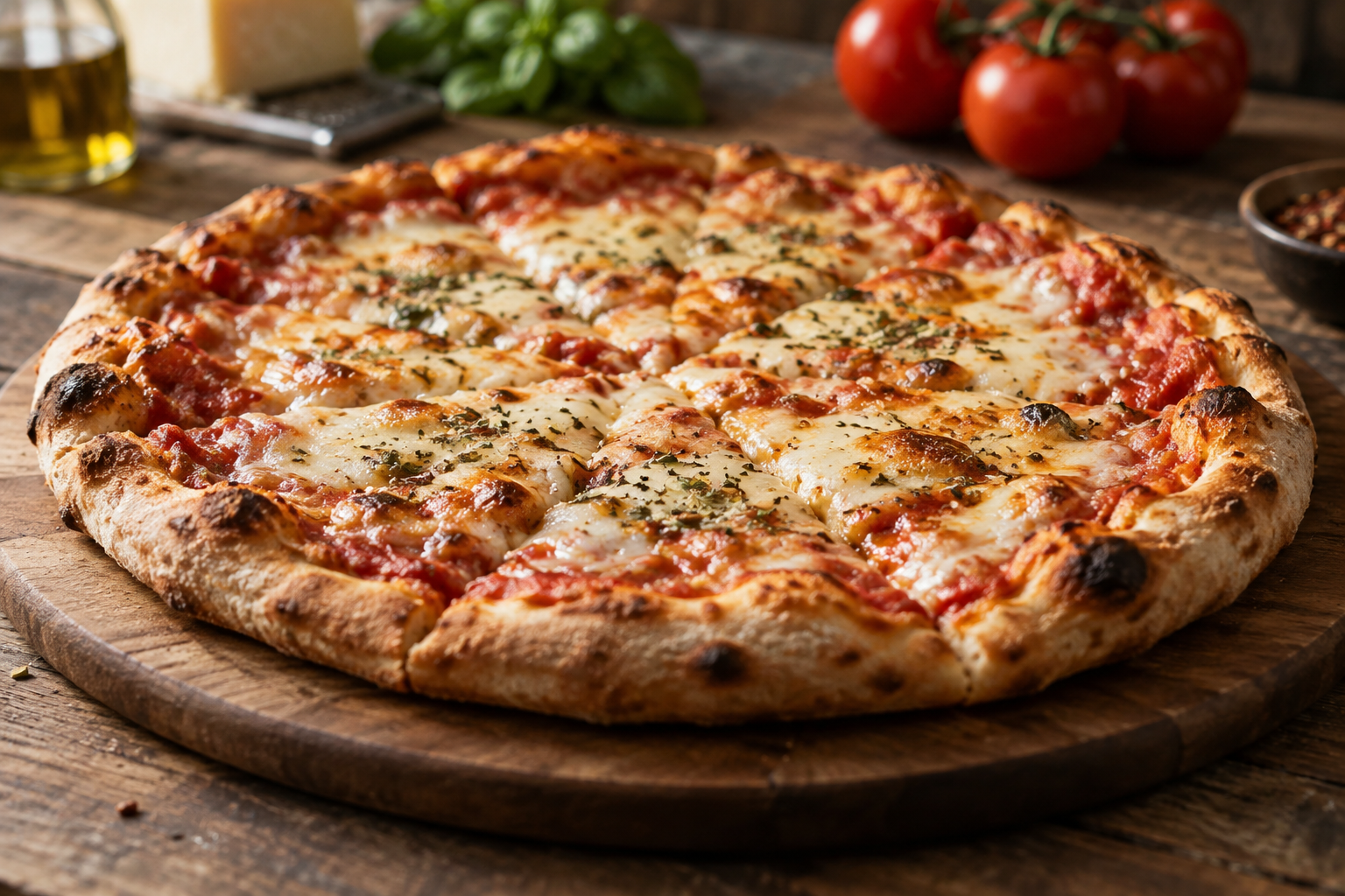 AI-generated preview image: pizza photograph for Salvatore's Old Fashioned Pizzeria