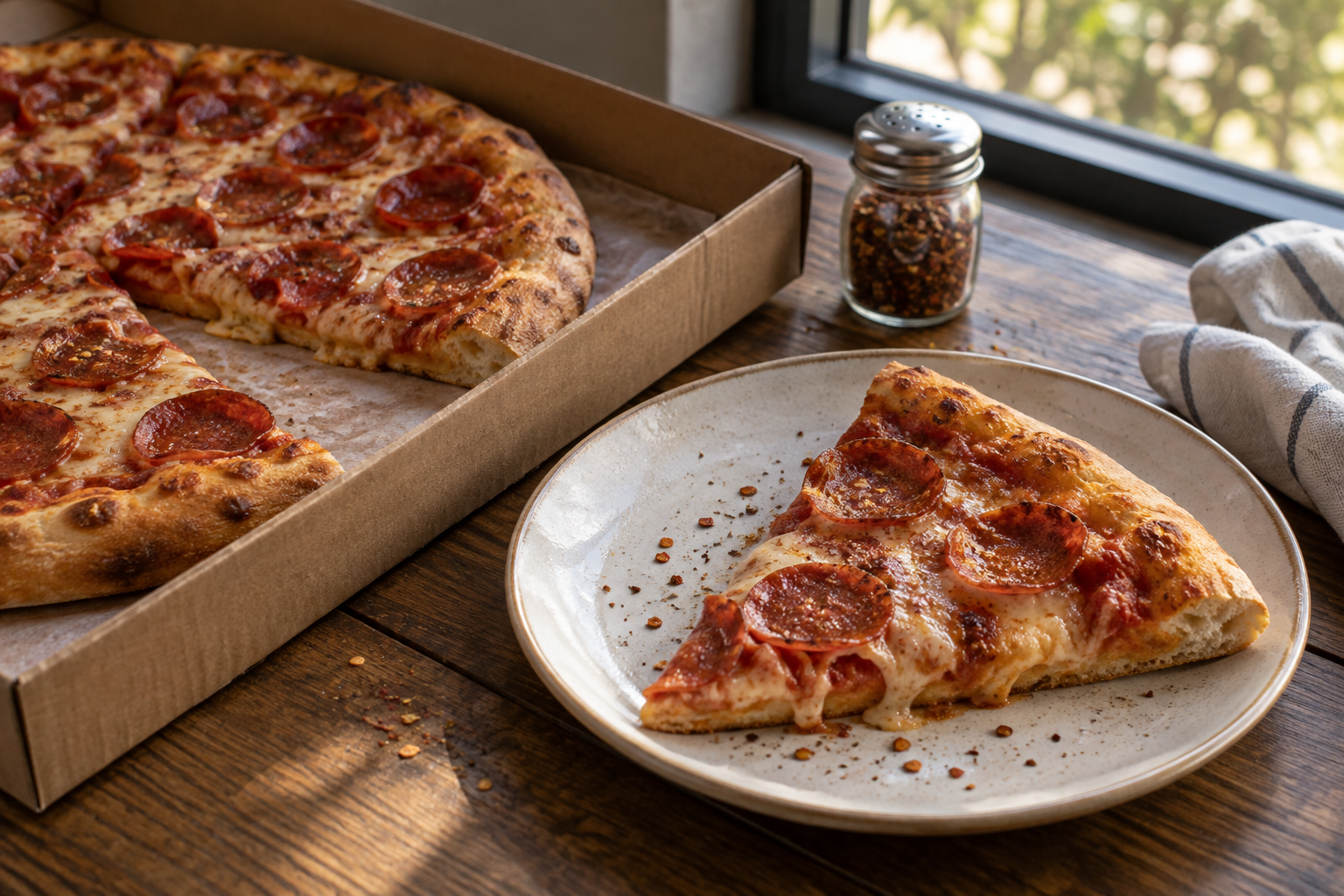 AI-generated preview image: pizza served at a table for Wegmans Meals 2GO