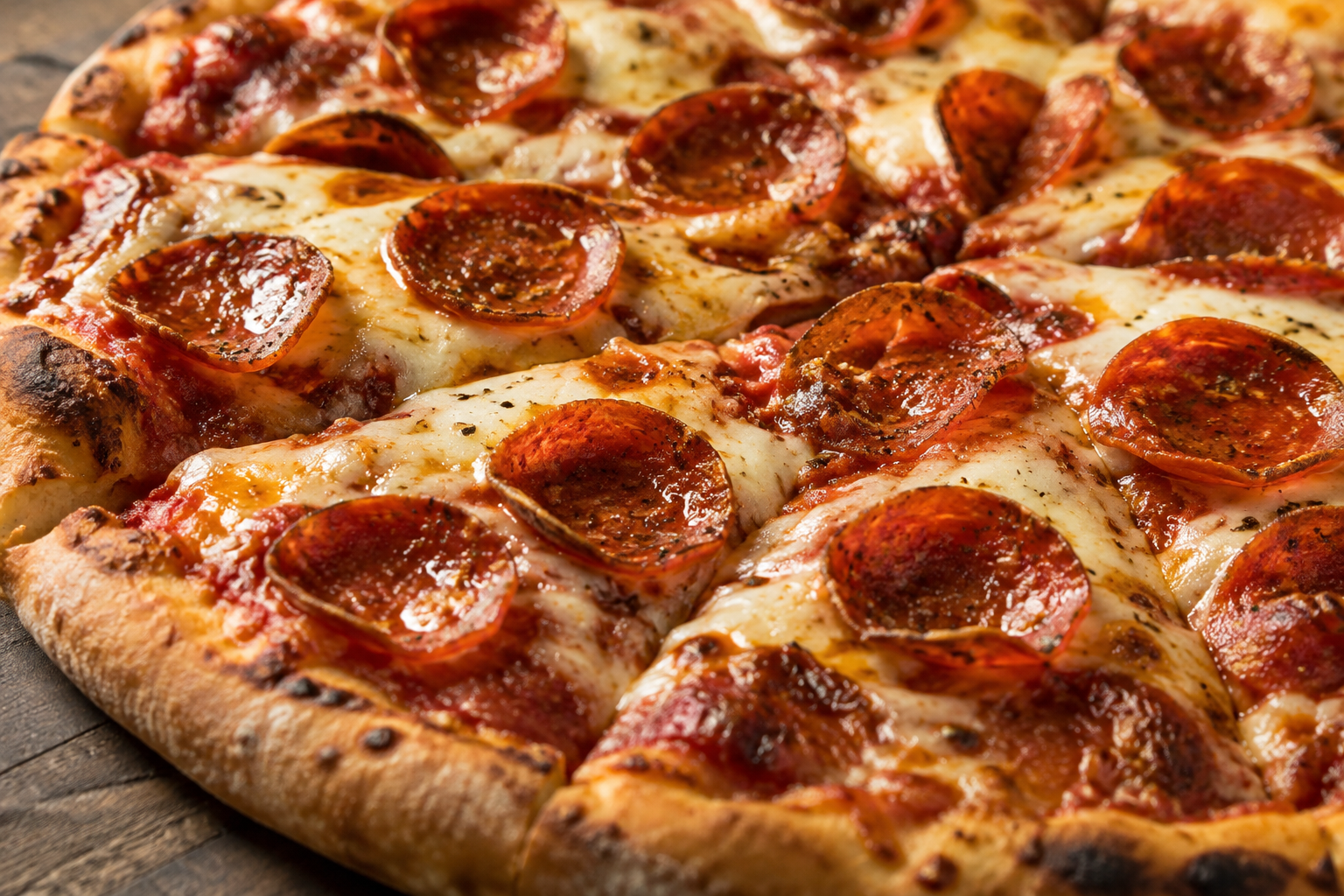 AI-generated preview image: close-up of pizza texture for Slicehaus Pizzeria
