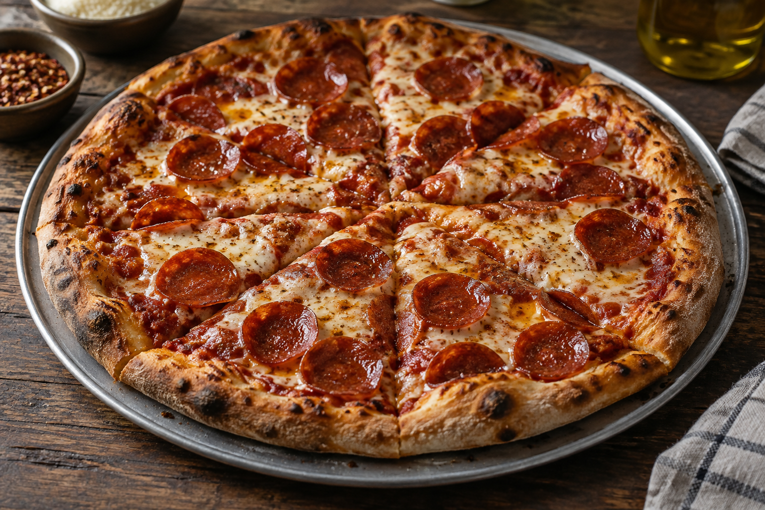 AI-generated preview image: pizza photograph for Napoli's Pizza & Catering
