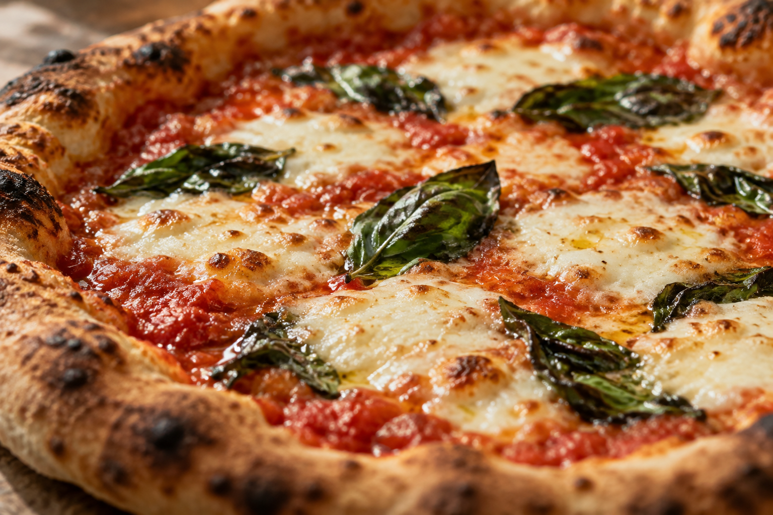 AI-generated preview image: close-up of pizza texture for Napoli's Pizza & Catering