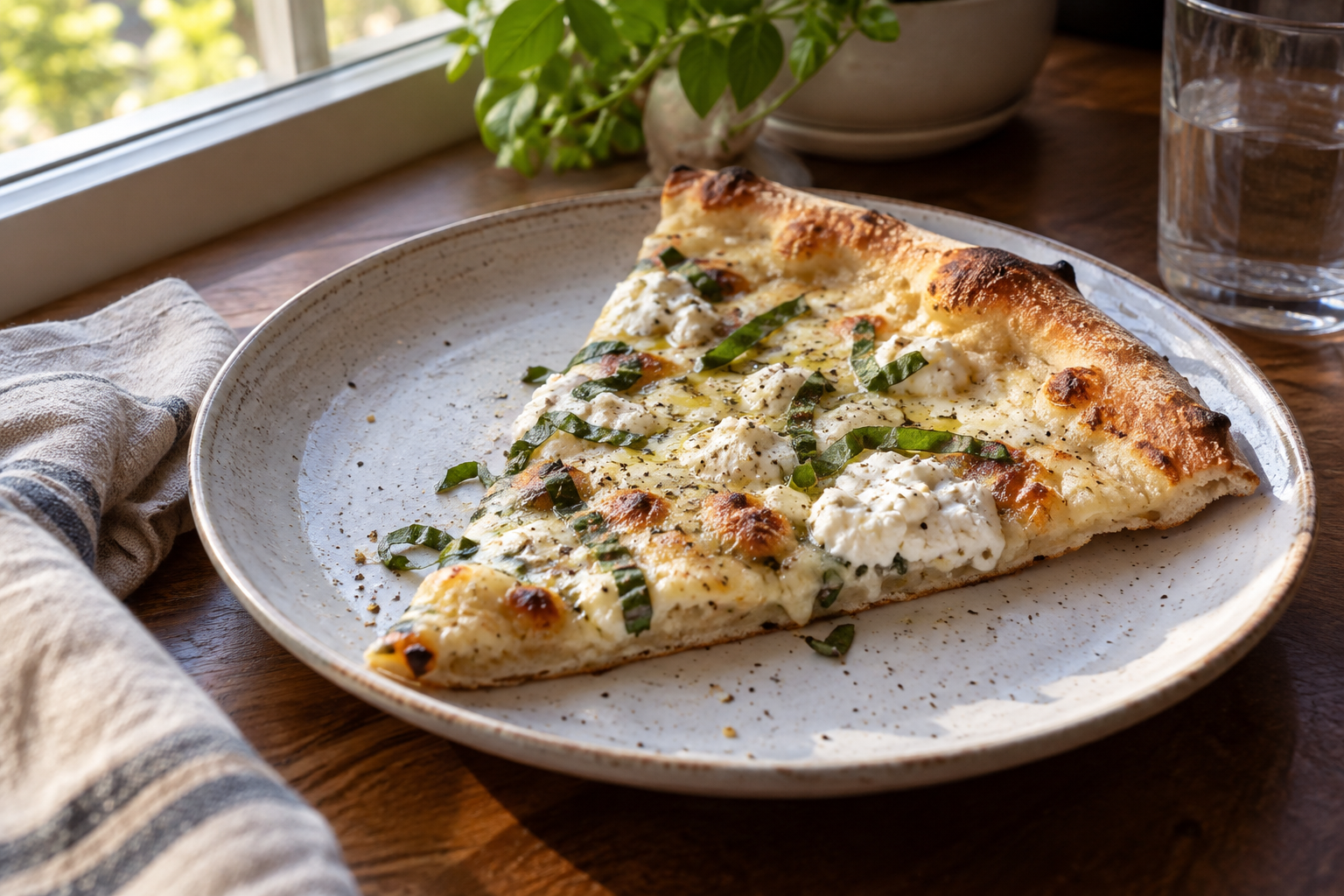 AI-generated preview image: pizza served at a table for Nonna's Pizza Tottenville