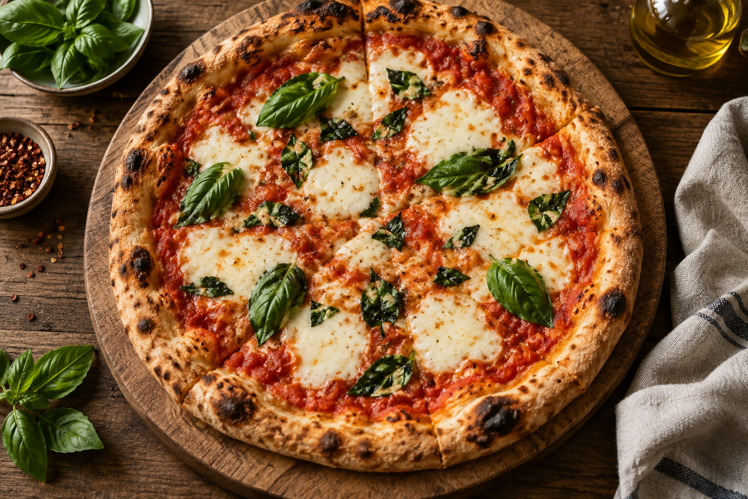AI-generated preview image: pizza photograph for Andrea's Pizza