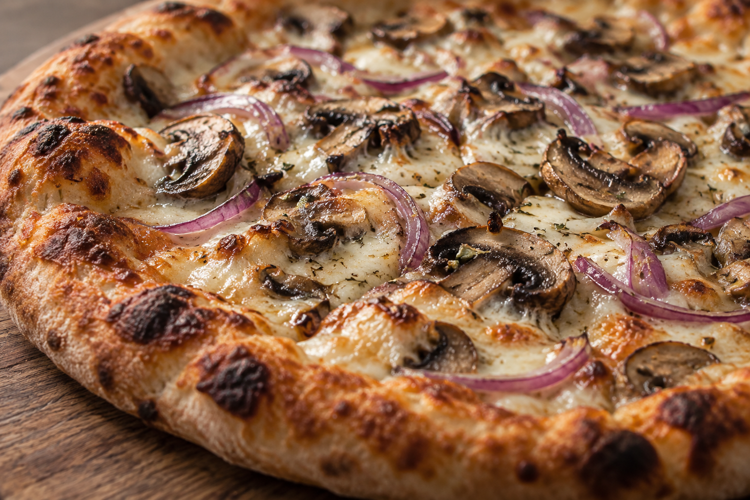 AI-generated preview image: close-up of pizza texture for Andrea's Pizza