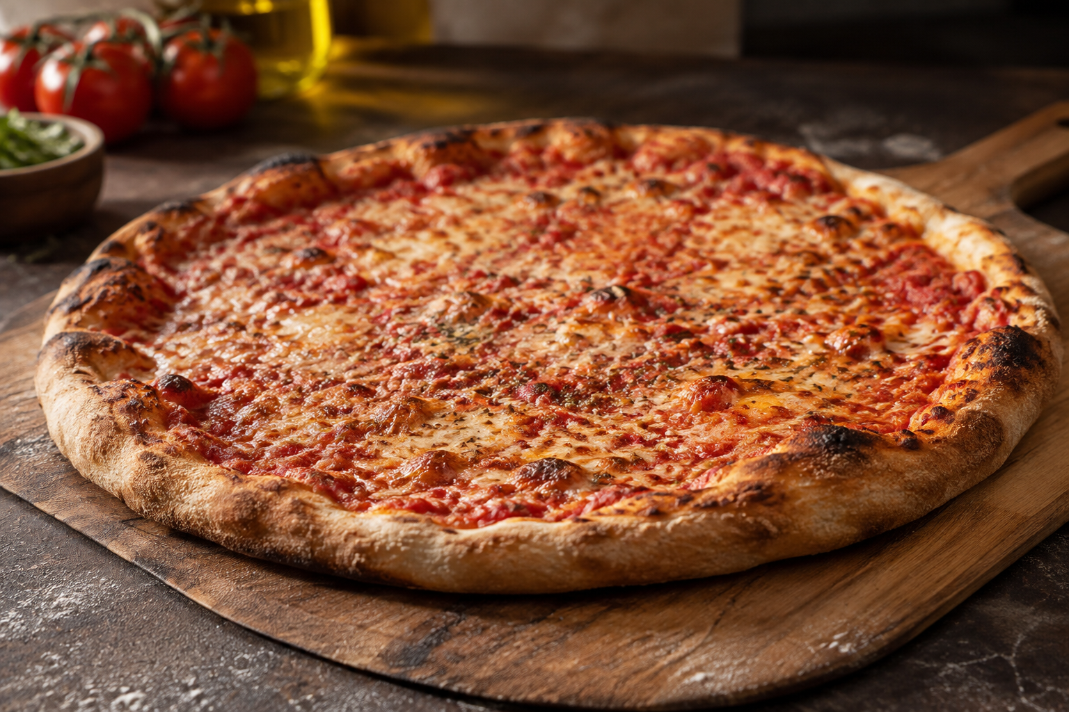 AI-generated preview image: pizza photograph for Saluggi's East