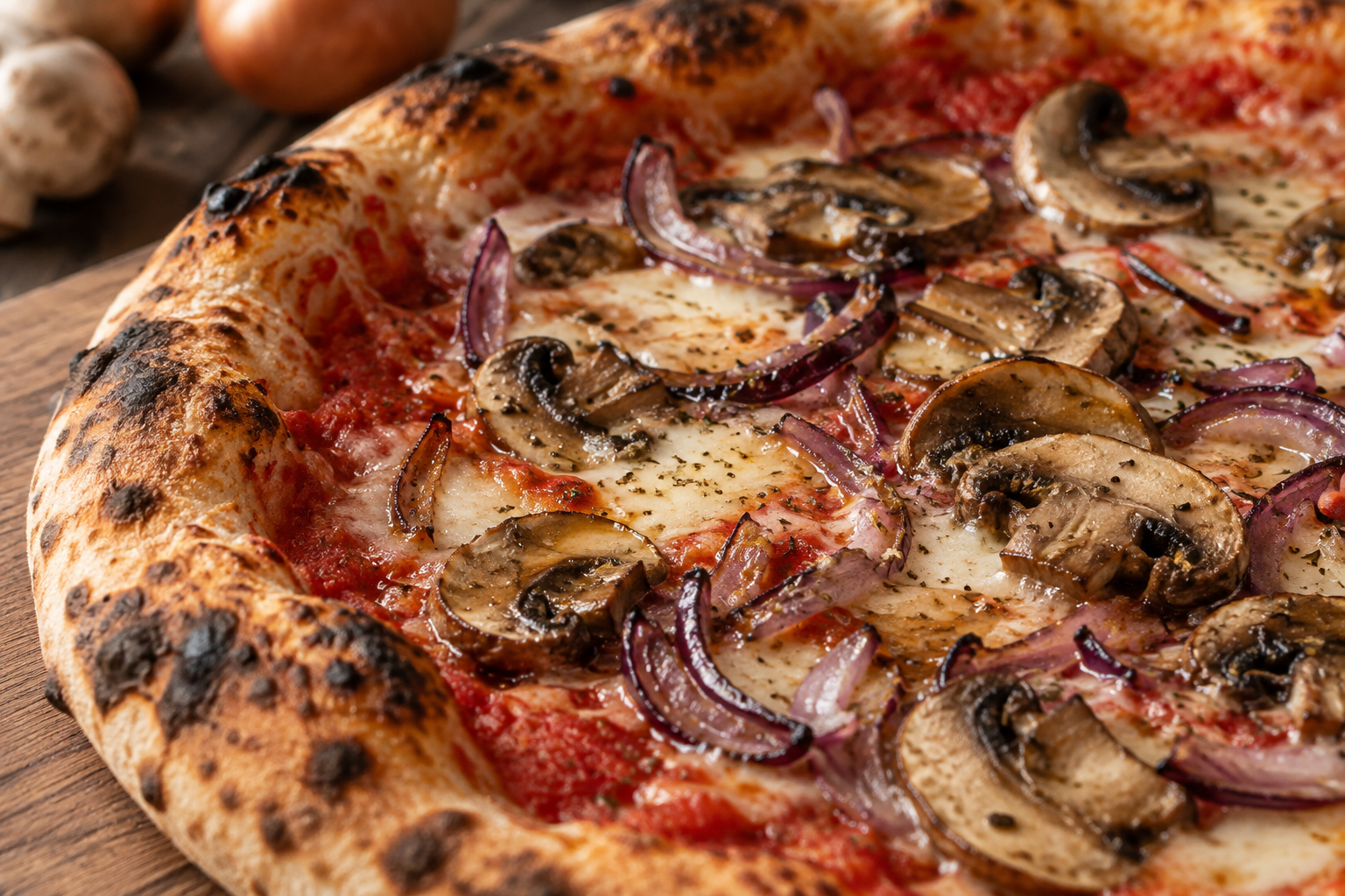 AI-generated preview image: close-up of pizza texture for Lombardi's