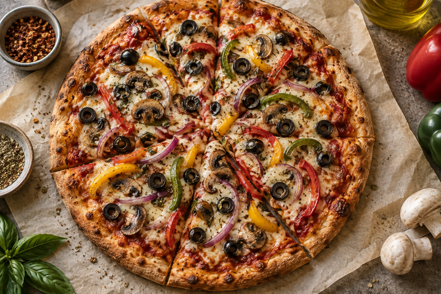 AI-generated preview image: pizza photograph for Pizza Express