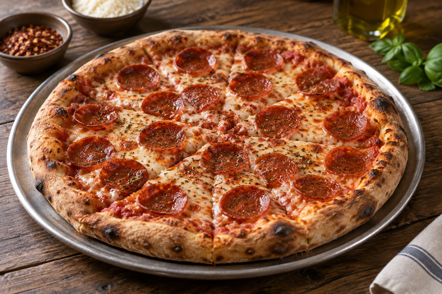AI-generated preview image: pizza photograph for Domino's Pizza