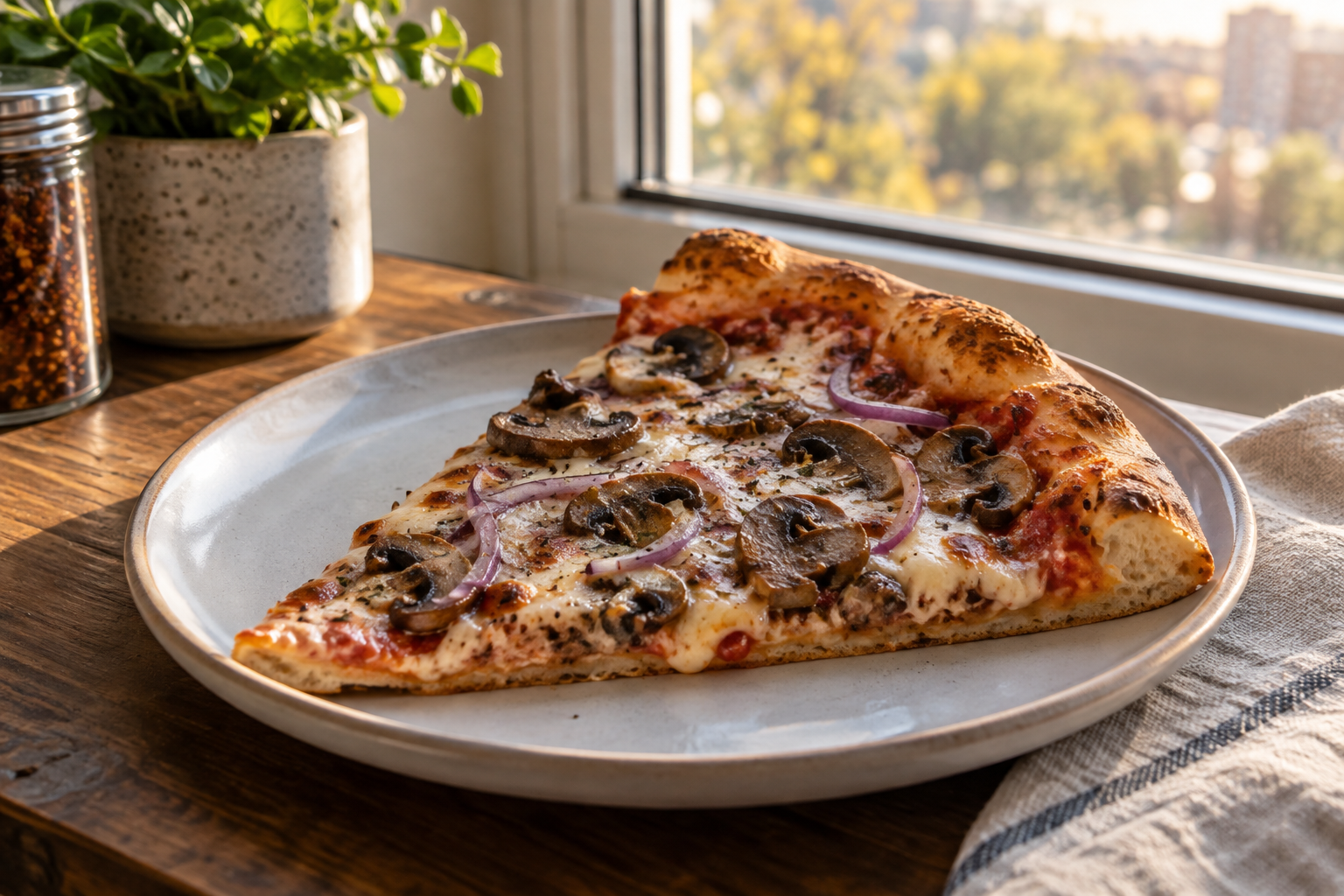 AI-generated preview image: pizza served at a table for Ledo Pizza