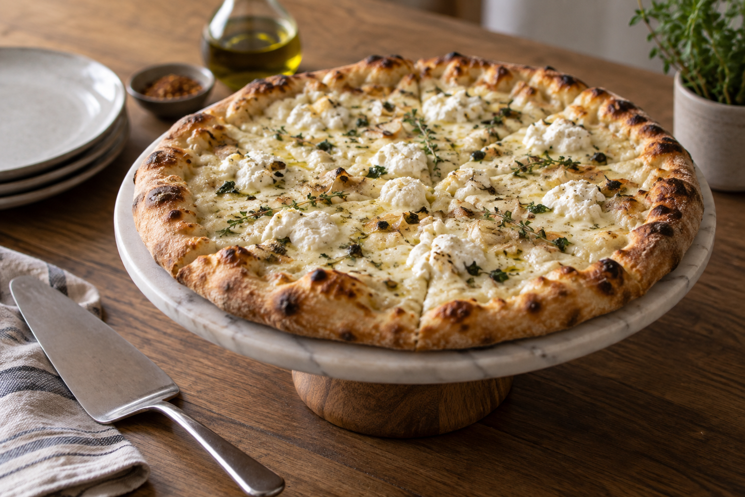 AI-generated preview image: pizza served at a table for Pepperoni Tony's - NYC - Midtown