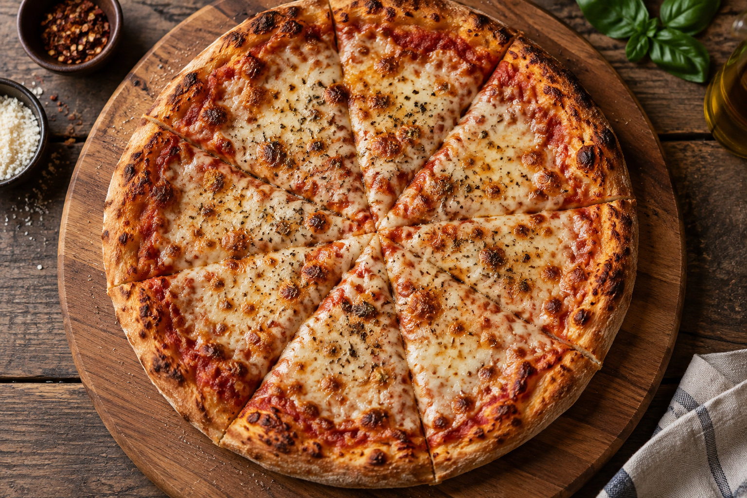 AI-generated preview image: pizza photograph for Perri's Pizzeria