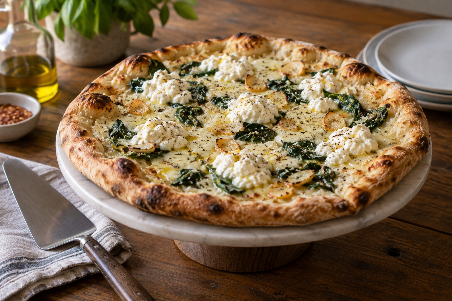 AI-generated preview image: pizza served at a table for LoLo’s Pizza