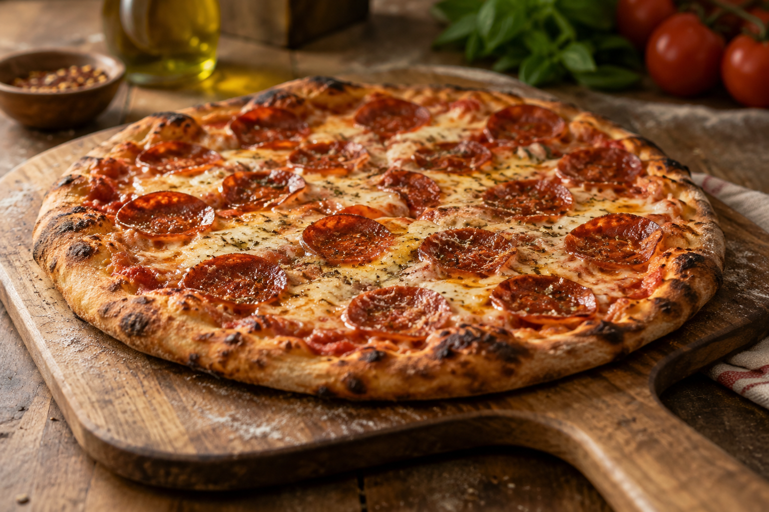 AI-generated preview image: pizza photograph for Famous Calabria Pizza