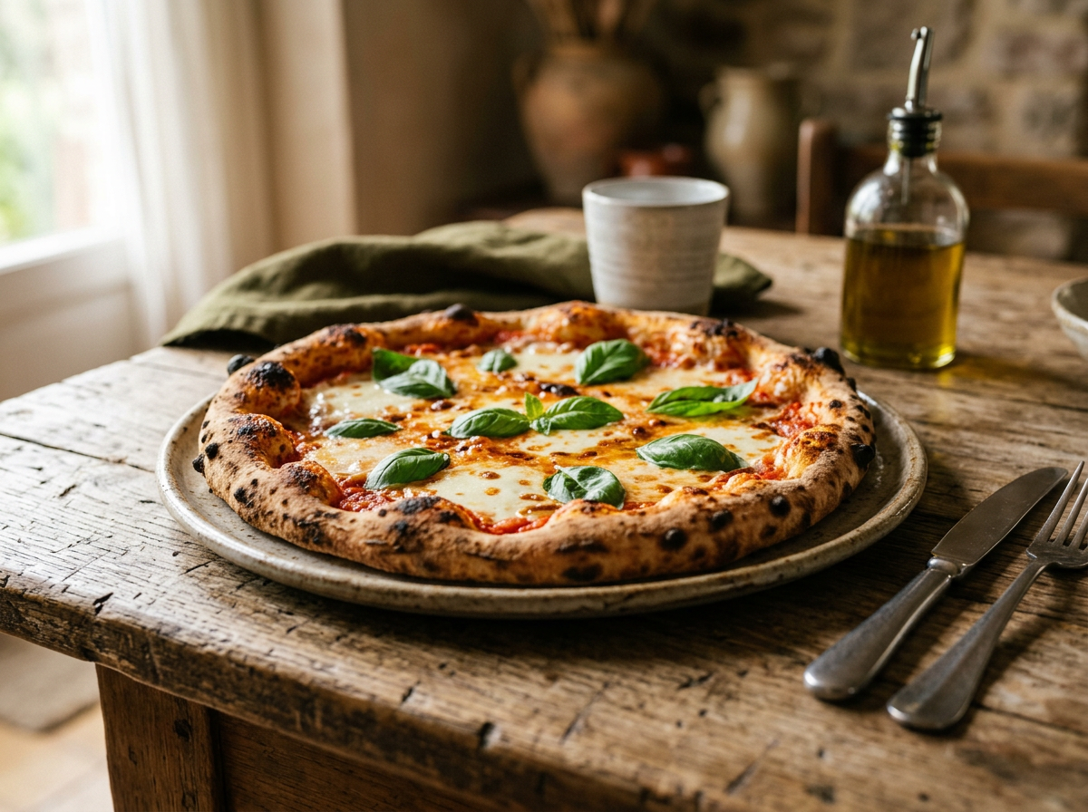AI-generated preview: pizza photograph for $1.50 Fresh Pizza