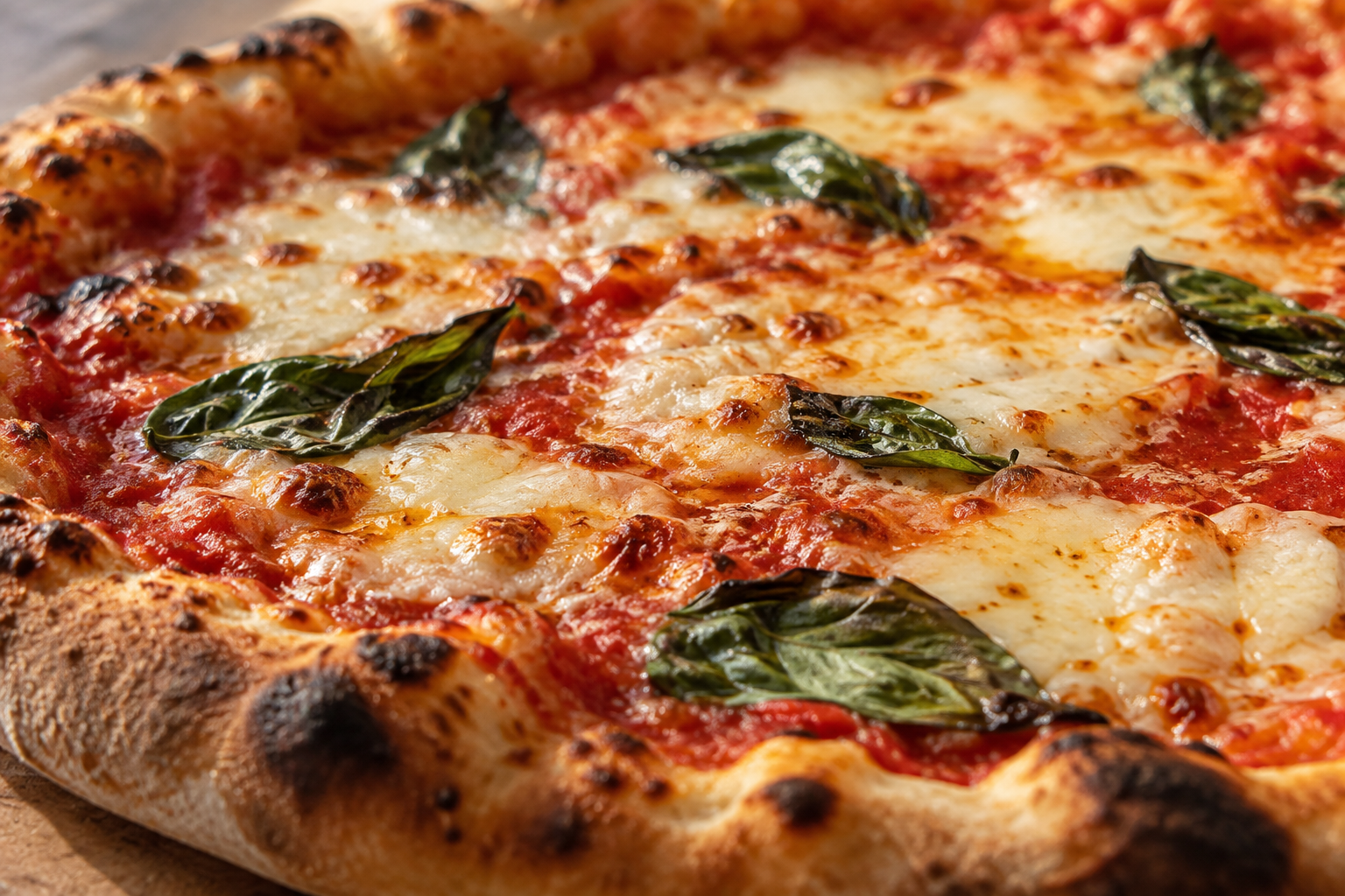 AI-generated preview image: close-up of pizza texture for Siena Pizza