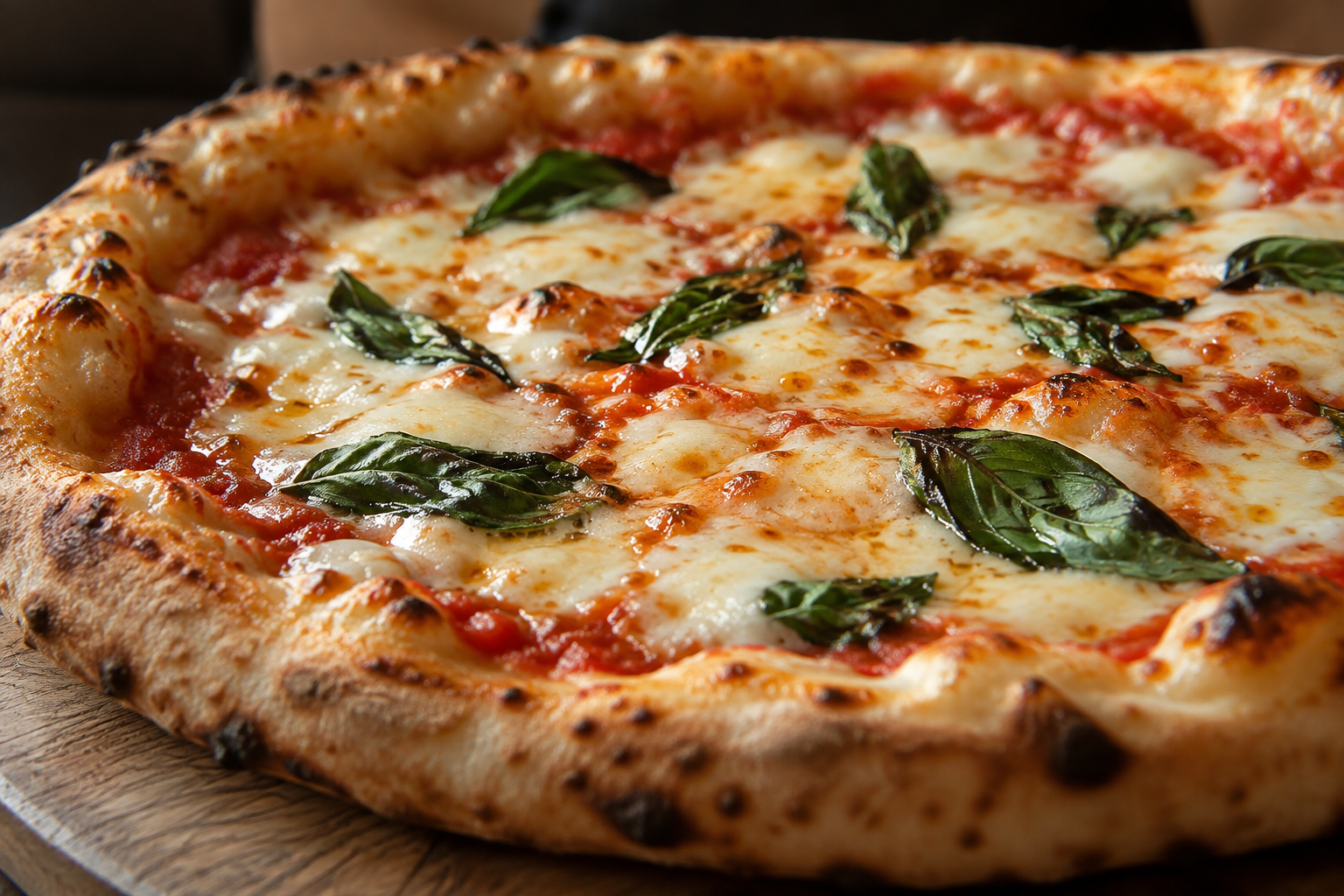 AI-generated preview image: close-up of pizza texture for Pizza Mia