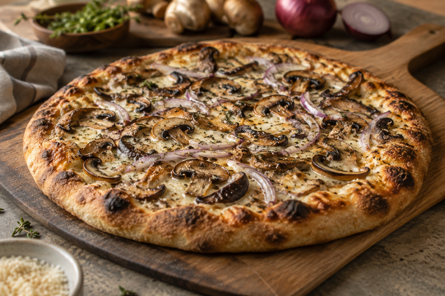 AI-generated preview image: pizza photograph for Rosella's Pizzeria