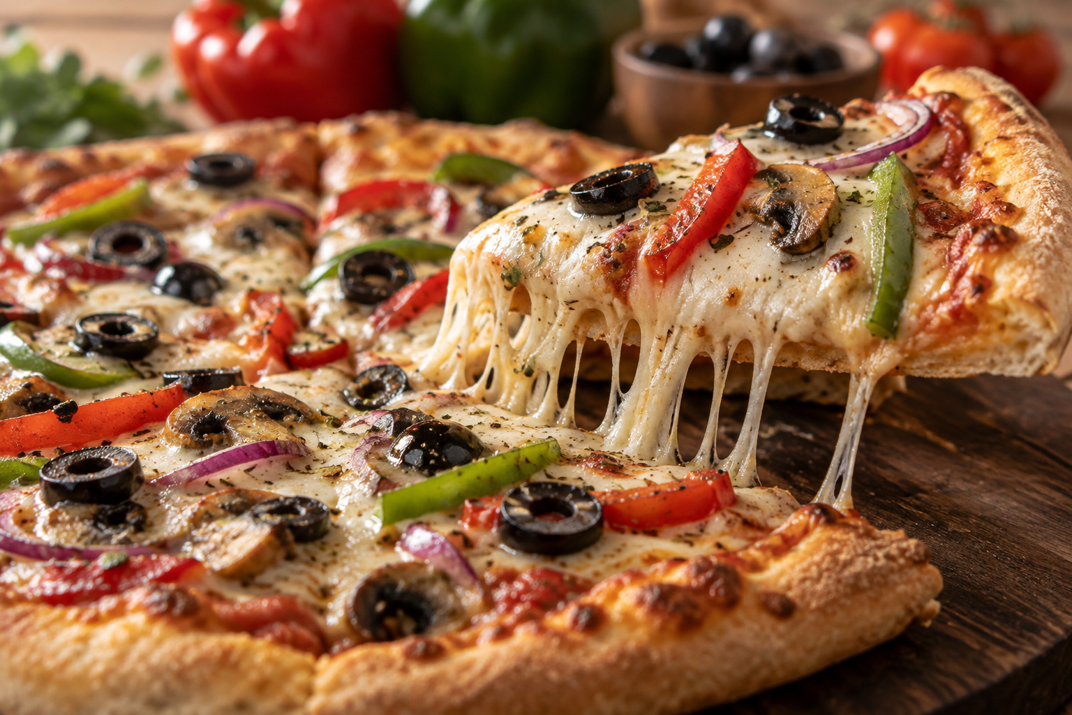 AI-generated preview image: close-up of pizza texture for LaPizza by Tarallucci e Vino