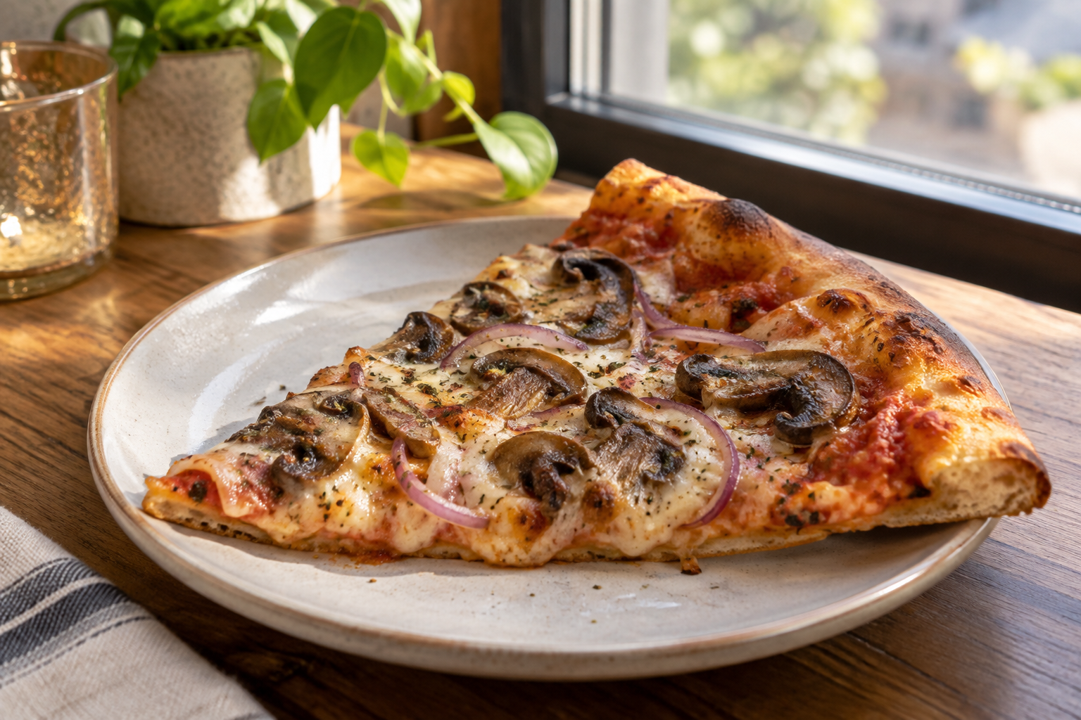 AI-generated preview image: pizza served at a table for Pizza Pizza