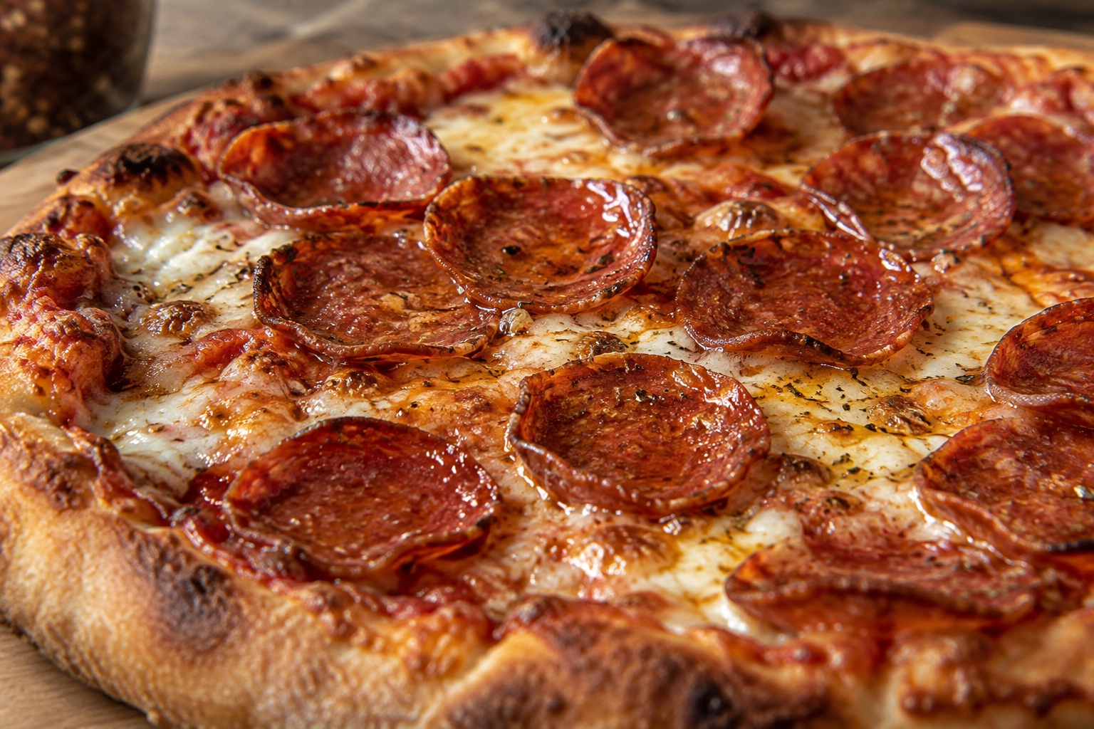 AI-generated preview image: close-up of pizza texture for Made in New York Pizza