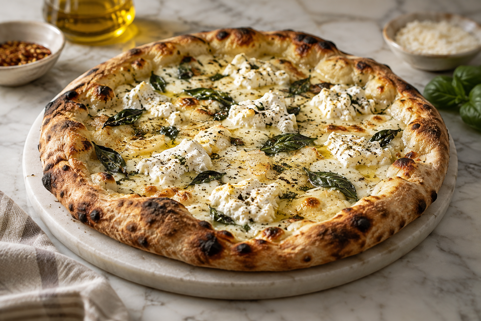 AI-generated preview image: pizza photograph for Red Apple
