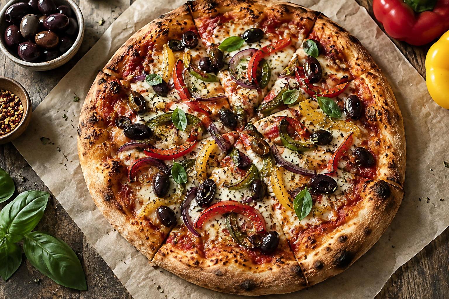 AI-generated preview image: pizza photograph for Superior $1 pizza