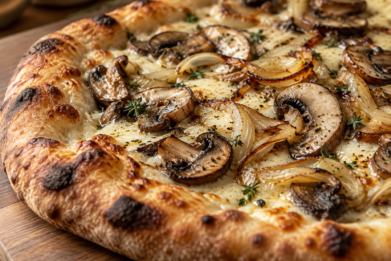 AI-generated preview image: close-up of pizza texture for The Pizzeria of Bay Shore