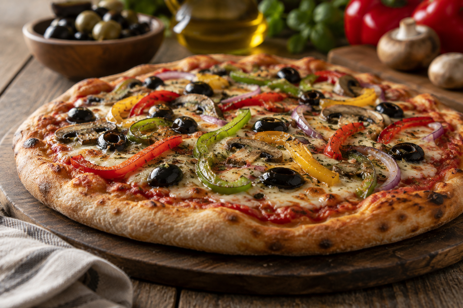 AI-generated preview image: pizza photograph for Spunto NYC Thin Crust Pizza