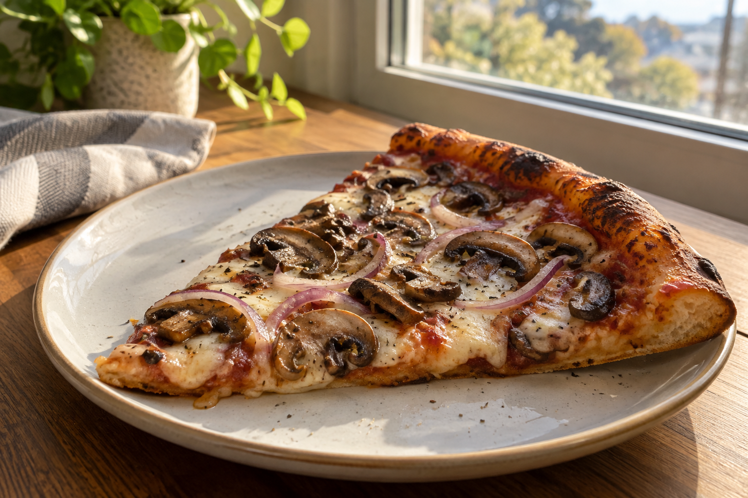 AI-generated preview image: pizza served at a table for Inatteso Pizzabar