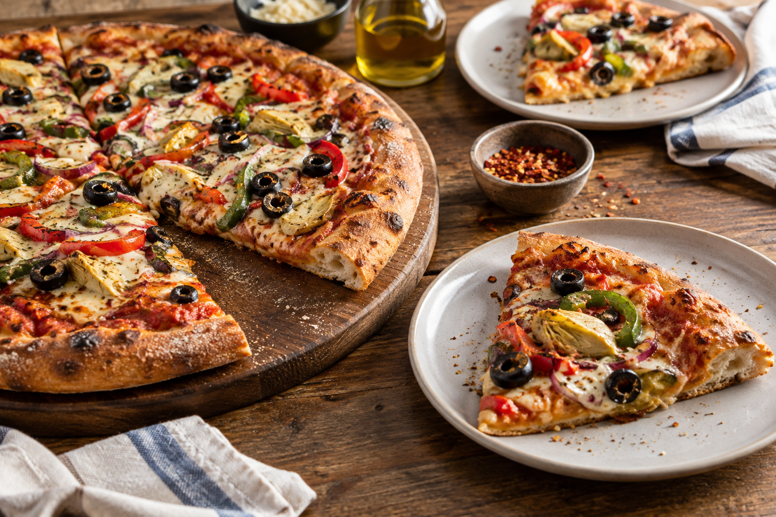 AI-generated preview image: pizza served at a table for Pizza Twist