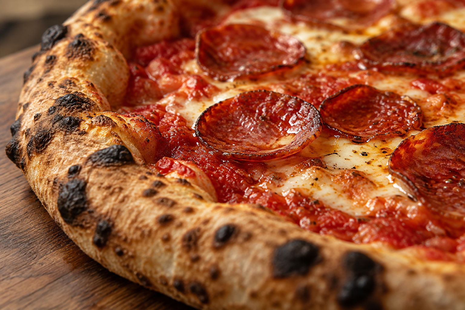 AI-generated preview image: close-up of pizza texture for Ribalta