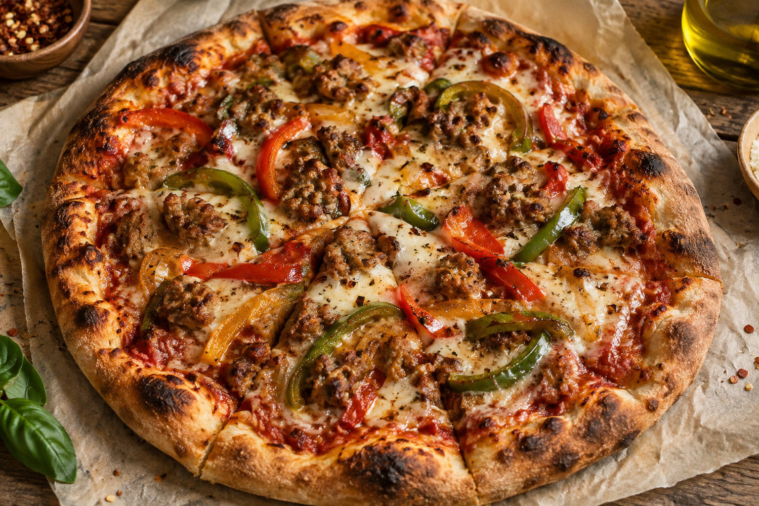 AI-generated preview image: pizza photograph for Marinara Pizza