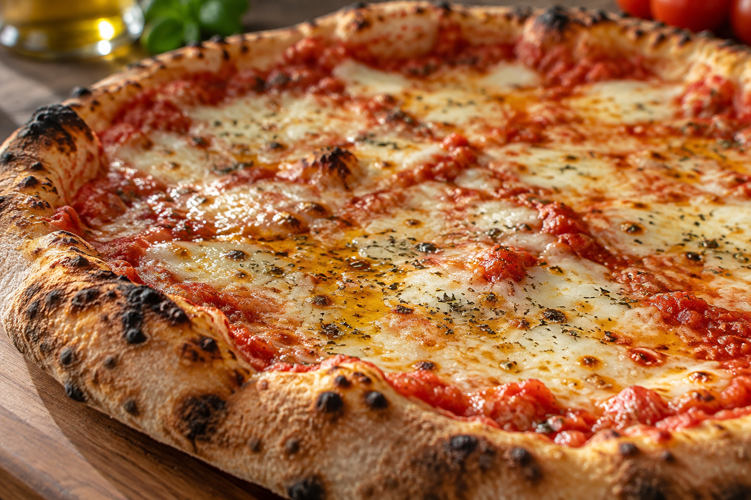 AI-generated preview image: close-up of pizza texture for Abitino's Pizza Rock Center